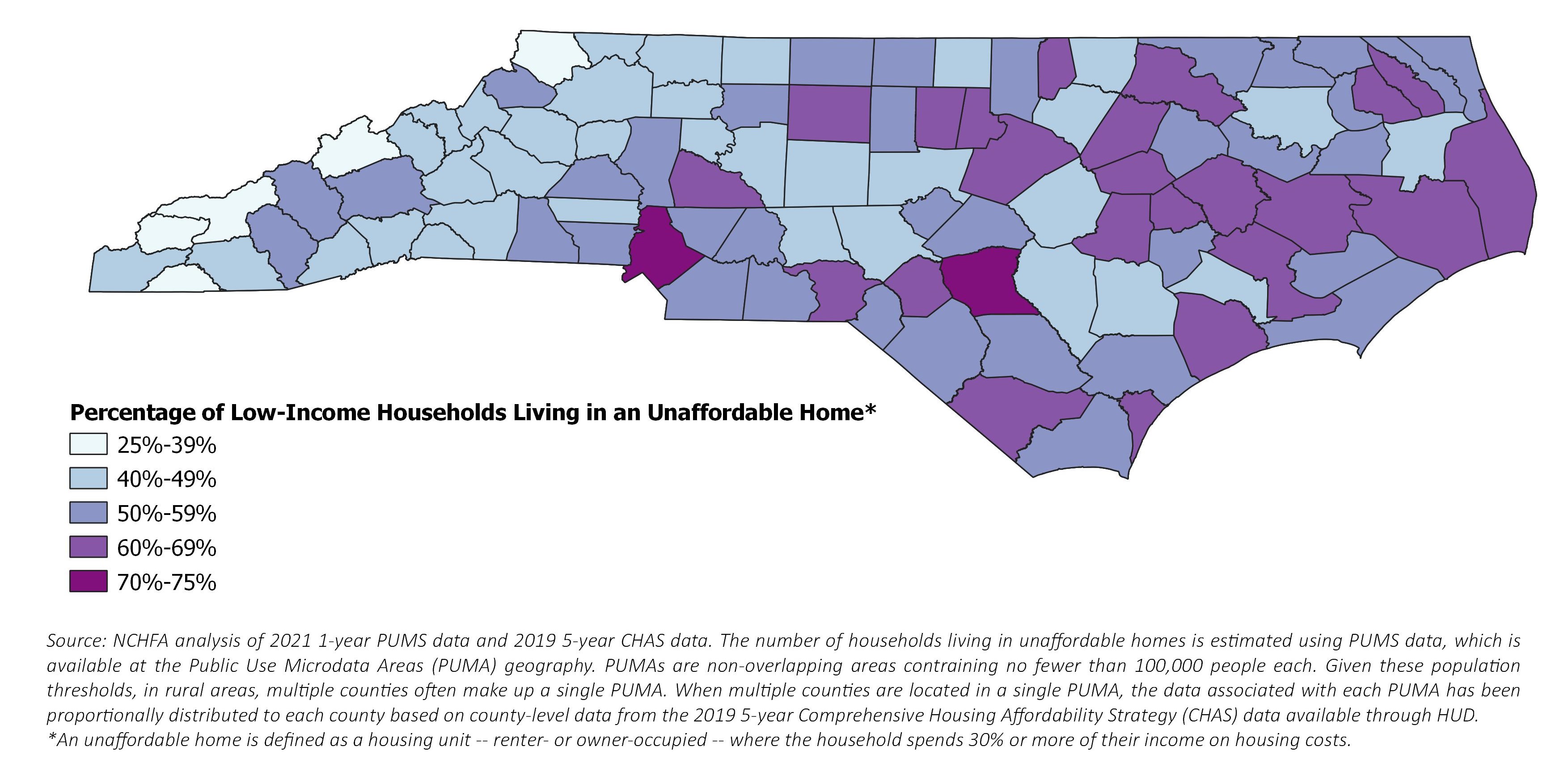 Nearly One Million North Carolinians Live in Unaffordable